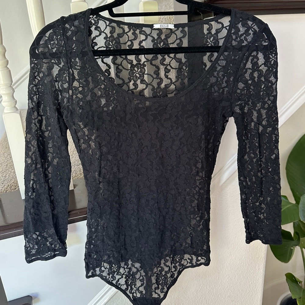Wolford Black Fitted Backless Bodysuit
